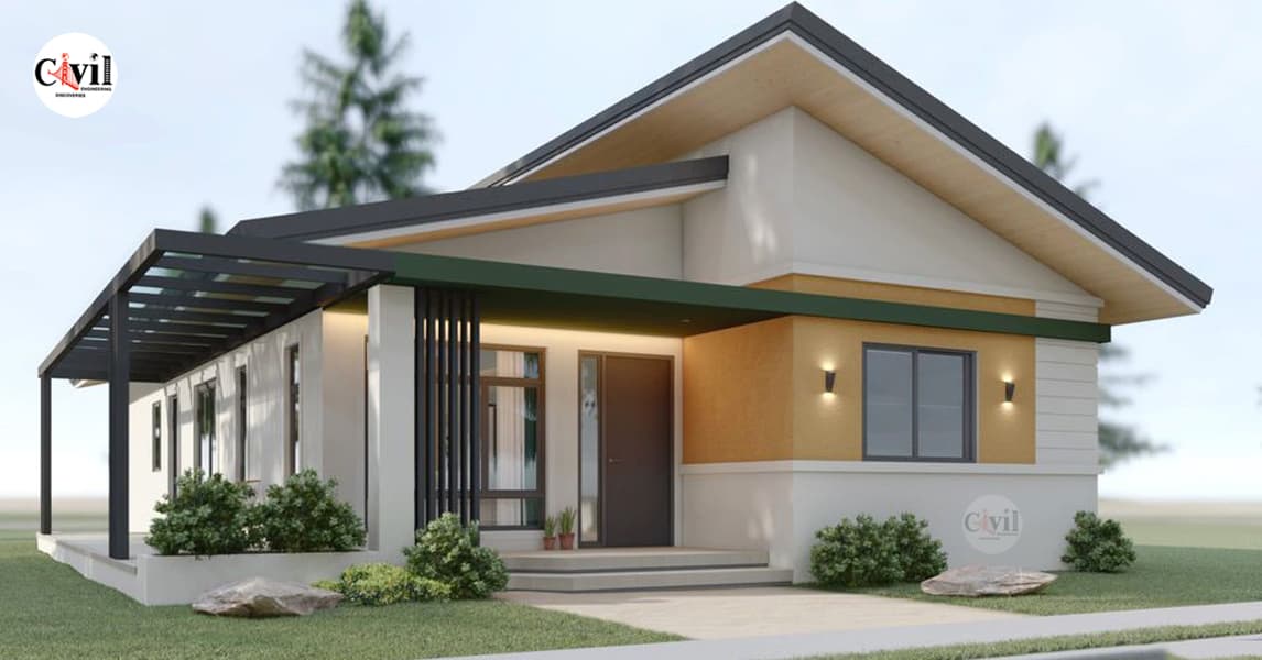 120 SQ.M New Bungalow House Design Plans 8.0m x 15.0m With 3 Bedroom