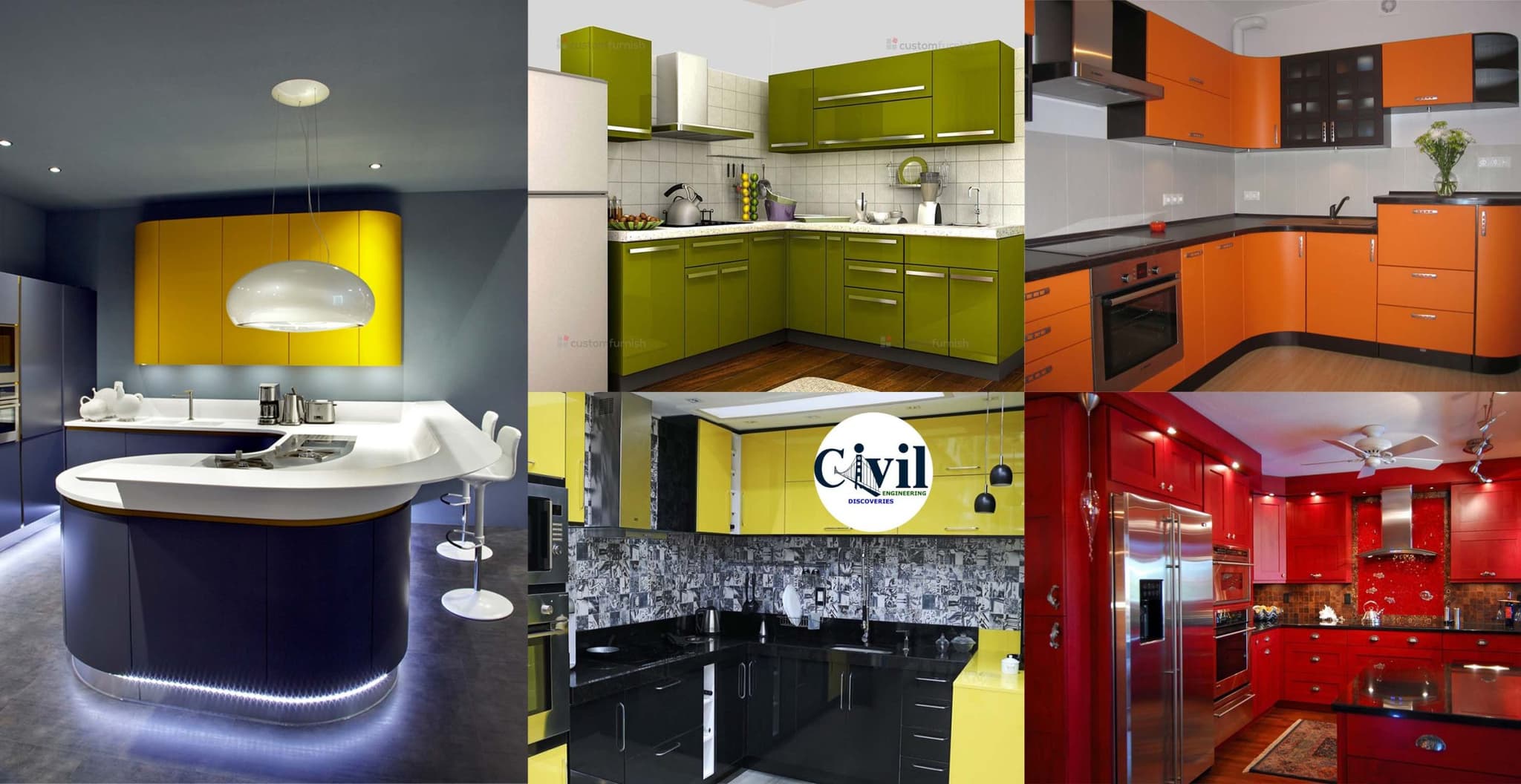 Amazing Colorful Kitchen Design Ideas For Your Home | Engineering ...