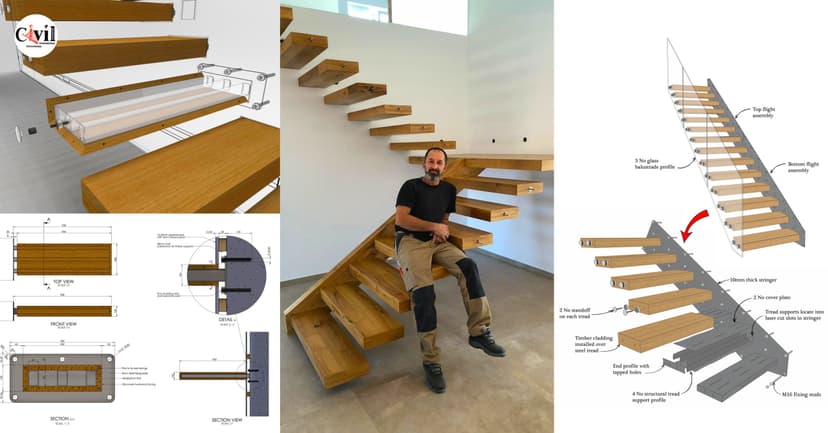 Step-by-Step Guide To Building Cantilevered Stairs | Engineering ...