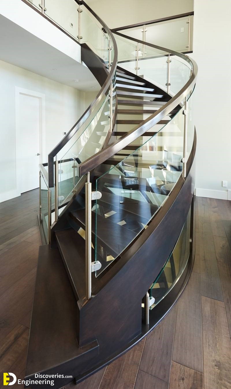 Amazing Glass Grill Stair Designs For