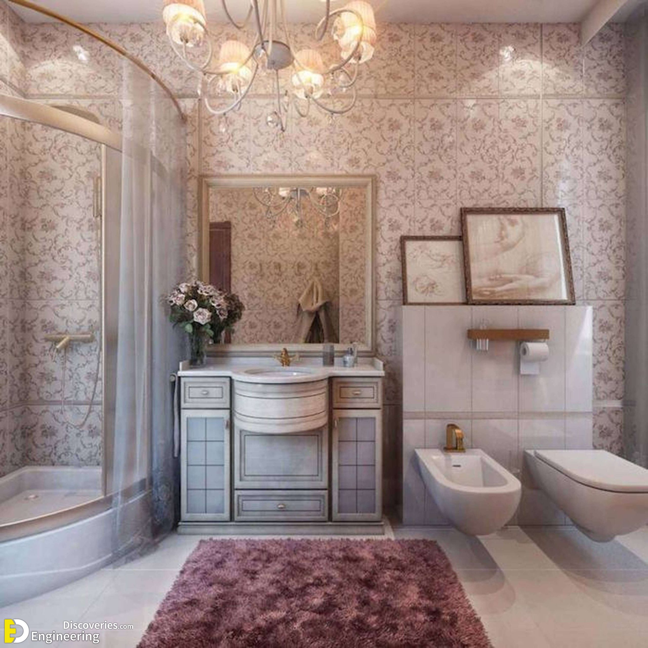 luxurious-bathroom-with-pale-beige-wall-tiles-with-brown-floral-patterns-bathroom-wall-decor-ideas-mirror-chandelier-toilet-and-bidet-shower-cabin-and-an-antique-sink-with-cabinets⁃d⁃jpg-scaled.jpg