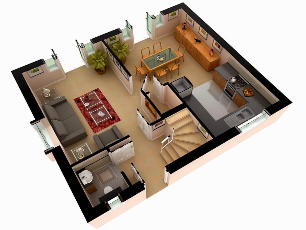 Amazing Top 50 House 3D Floor Plans - Engineering Discoveries