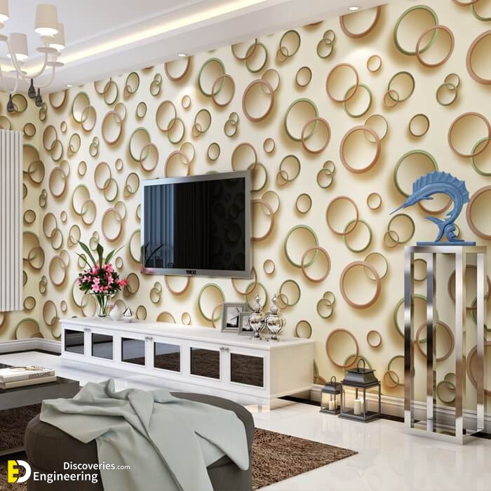 Wall Murals，3D Luxury Floral TV Sofa Background Wallpaper 5D Embossed  Seamless Large Mural Living Room Bedroom 500x320cm Baby Products
