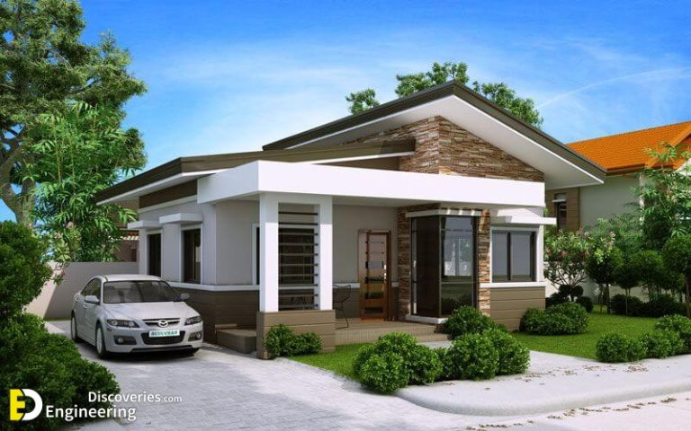 Small Efficient House Plan With Porch | Engineering Discoveries