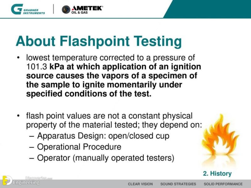 Flash Point Test Engineering Discoveries