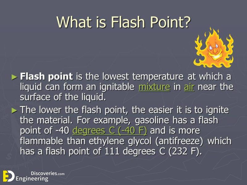 Flash Point Test Engineering Discoveries