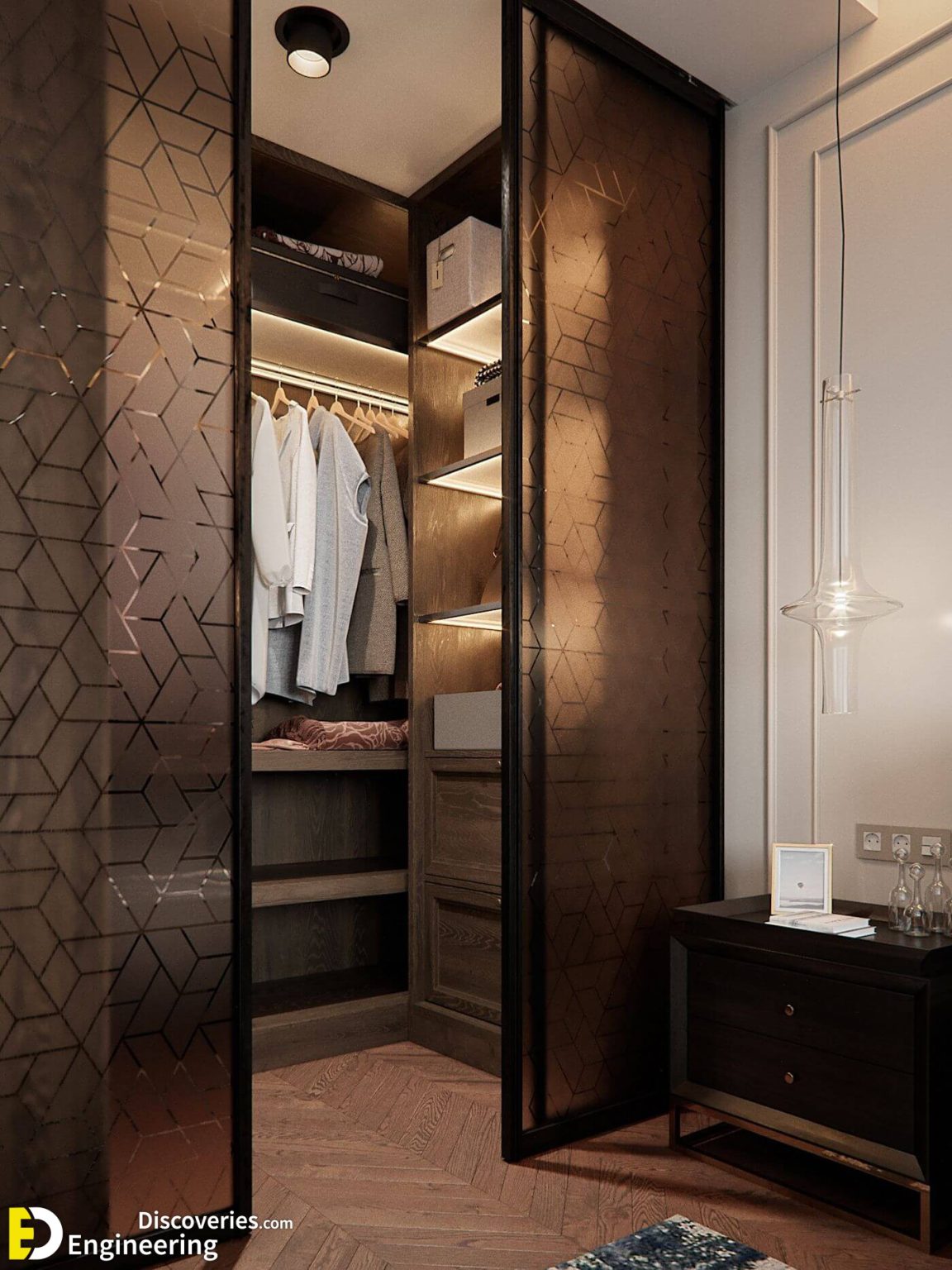 Modern Bedroom Clothes Wardrobe Design Engineering Discoveries