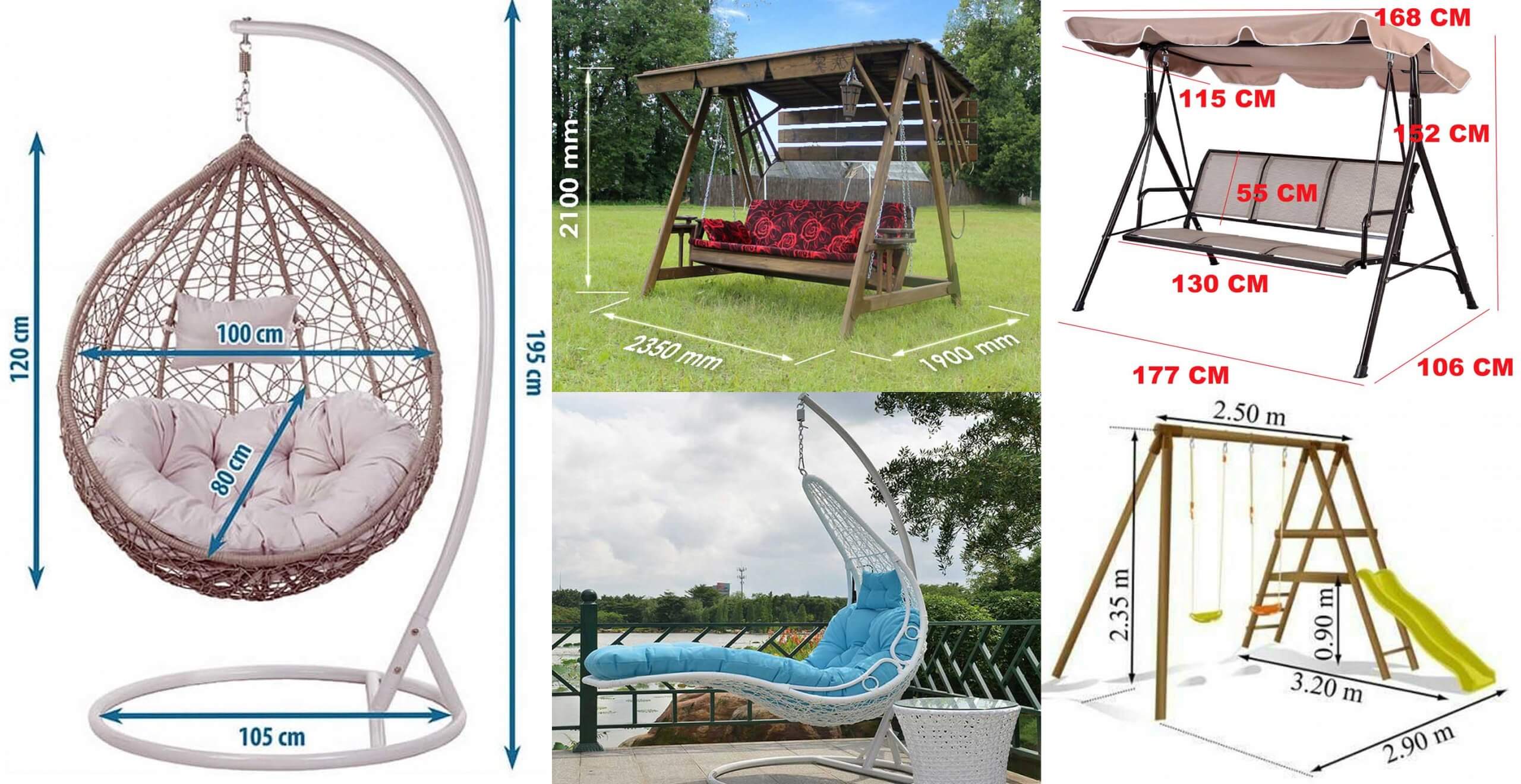 Standard Useful Swing Seat Dimensions - Engineering Discoveries