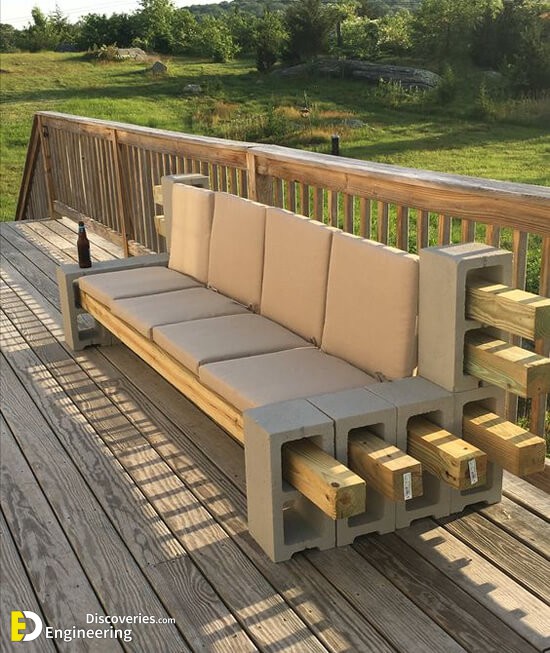 Top 40 Diy Cinder Block Outdoor Bench, Cinder Block Furniture Plans