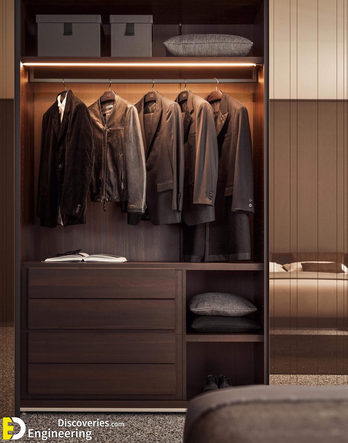 Modern Bedroom Clothes Wardrobe Design Engineering Discoveries