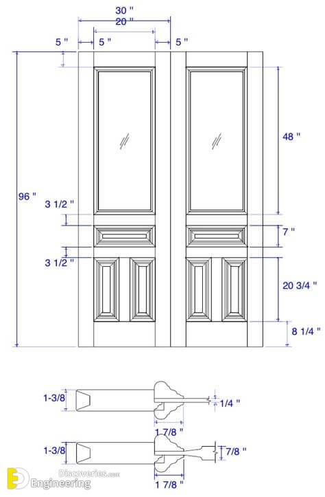 Useful Standard Dimensions Of Door And Window - Engineering Discoveries