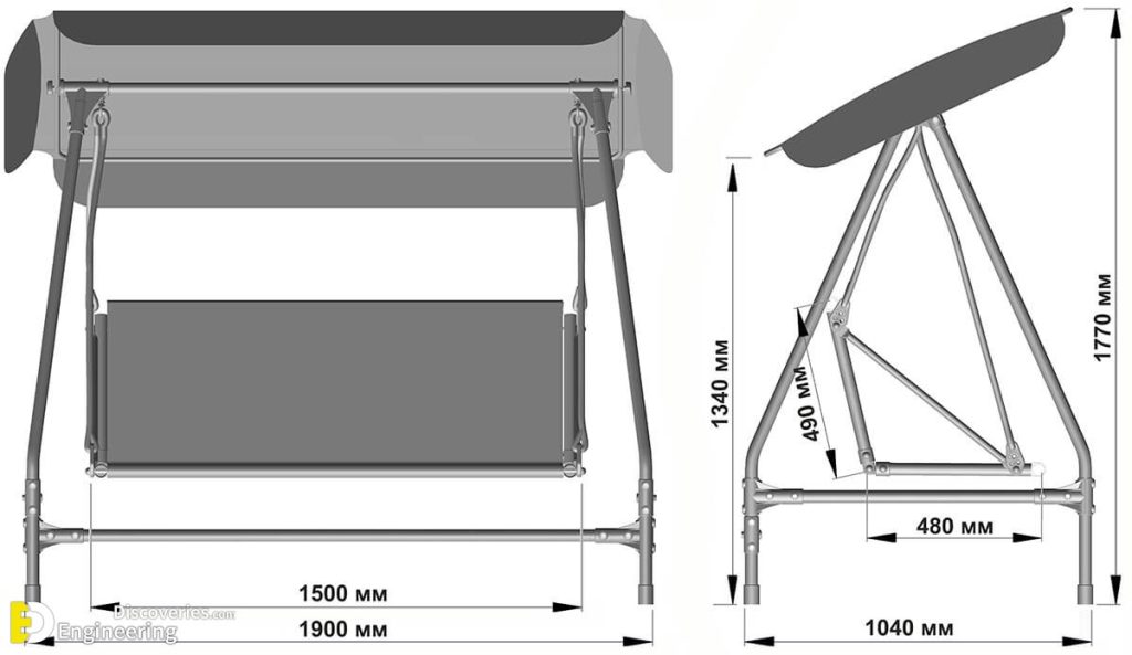 Standard Useful Swing Seat Dimensions Engineering Discoveries
