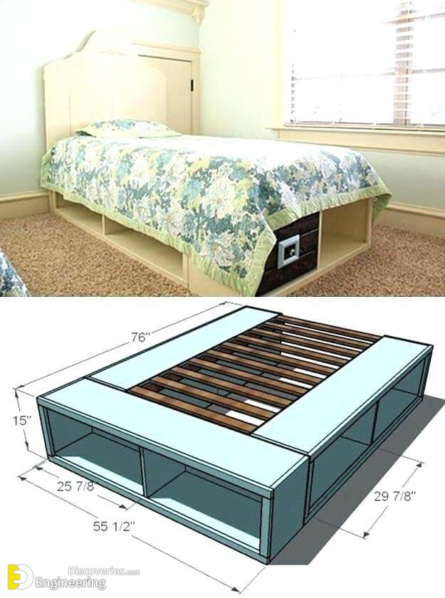 Amazing Bedroom Storage Ideas, Full Size Platform Bed With Storage Ideas