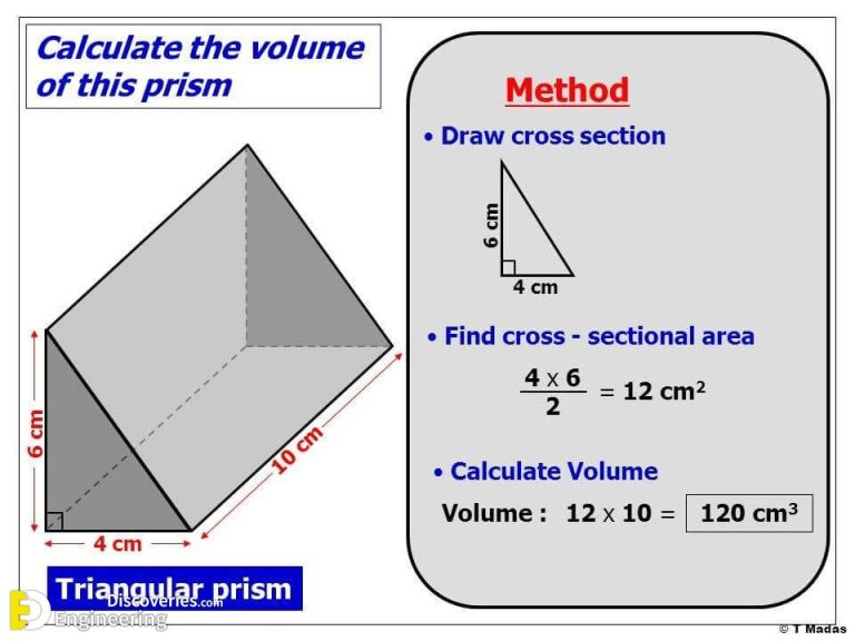 volume of a triangular prism geometry