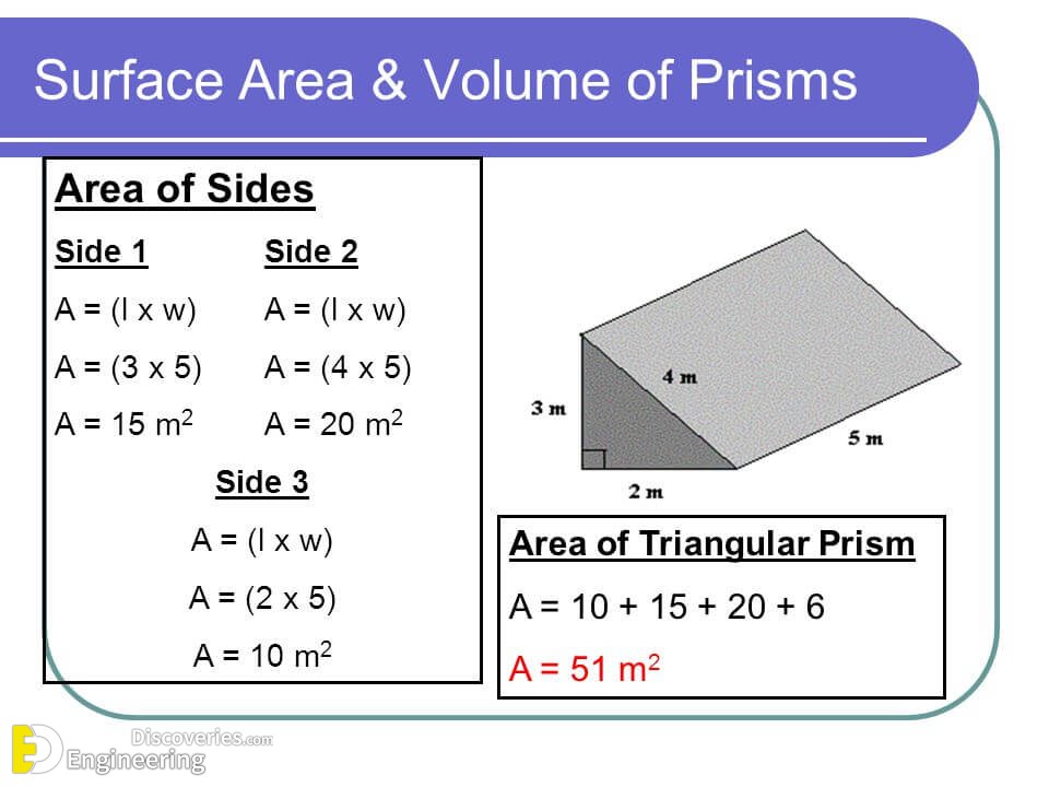 volume of triangular prism with side
