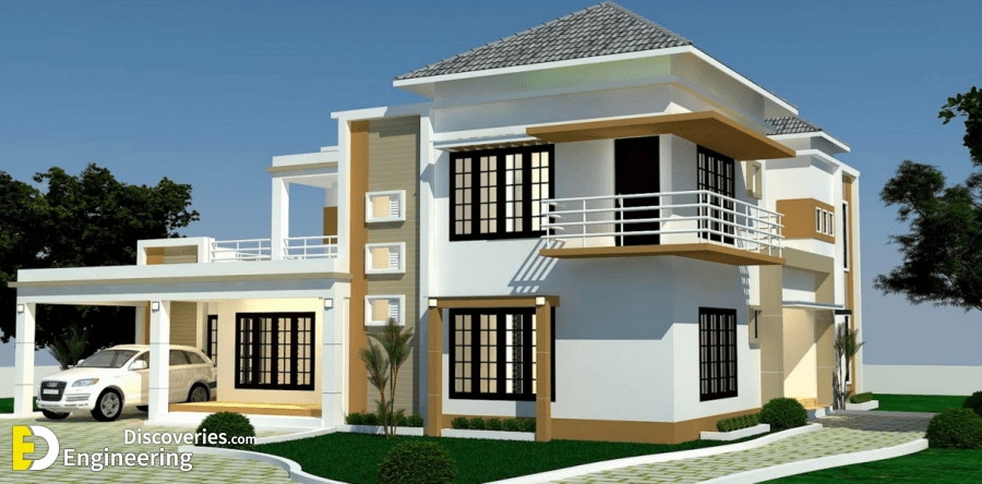 2 Story 4 Bedroom Villa Concept With Plan Engineering Discoveries