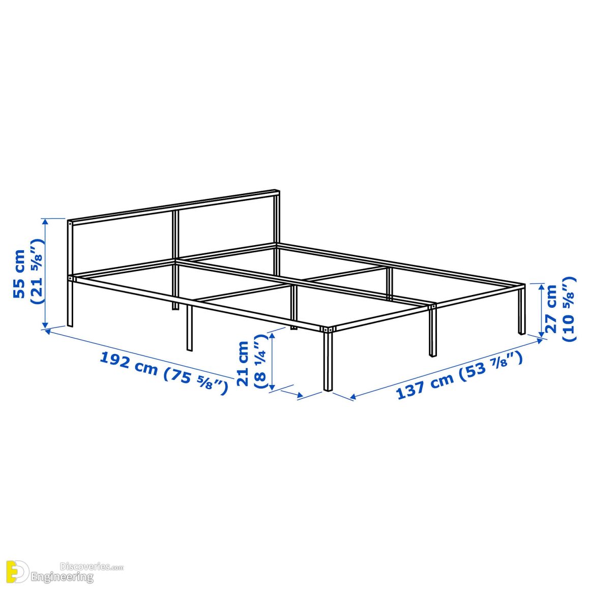 أهم 40 أبعاد سرير قياسية مفيدة مع التفاصيل الاكتشافات الهندسية