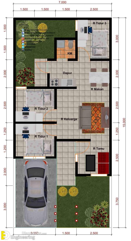 Amazing Beautiful House Plans With All Dimensions - Engineering Discoveries