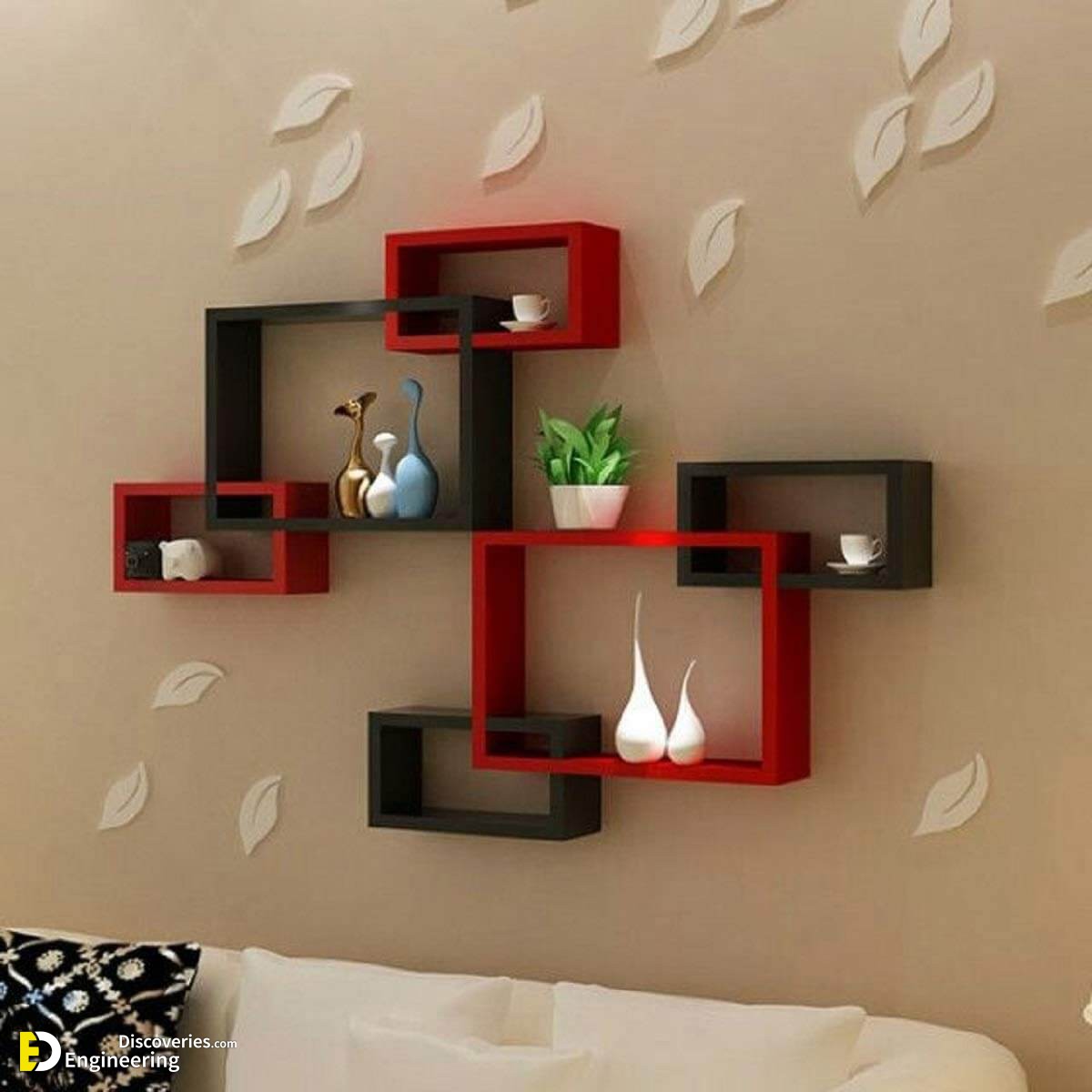 Unique Wall Shelves That Make Living Room Look Beautiful | Engineering ...