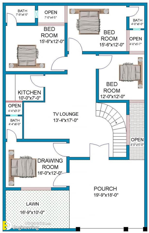 Small House Plans 7 5 11 With 2 Bedrooms Full Engineering Discoveries 2 Bedrooms Full Plans