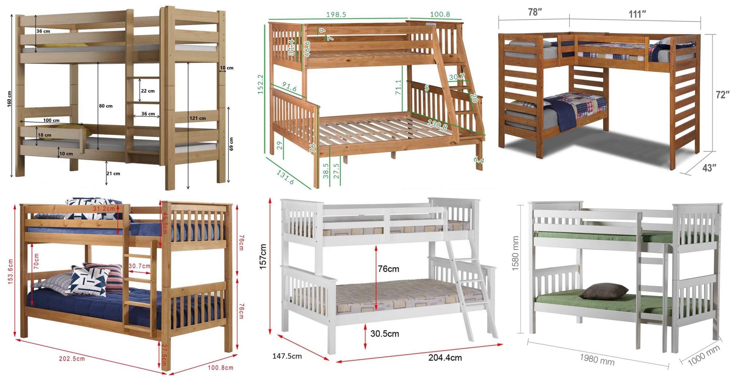 Bunk Bed Standard Dimensions Image to u