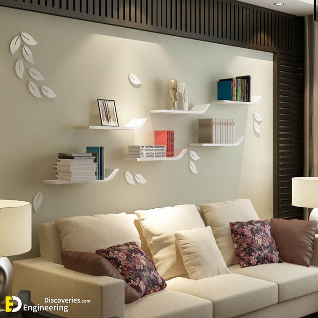 Unique Wall Shelves That Make Living Room Look Beautiful | Engineering ...