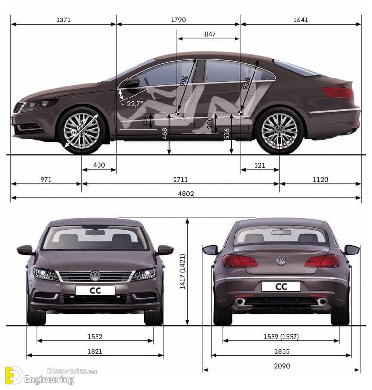 sedan car dimensions in feet