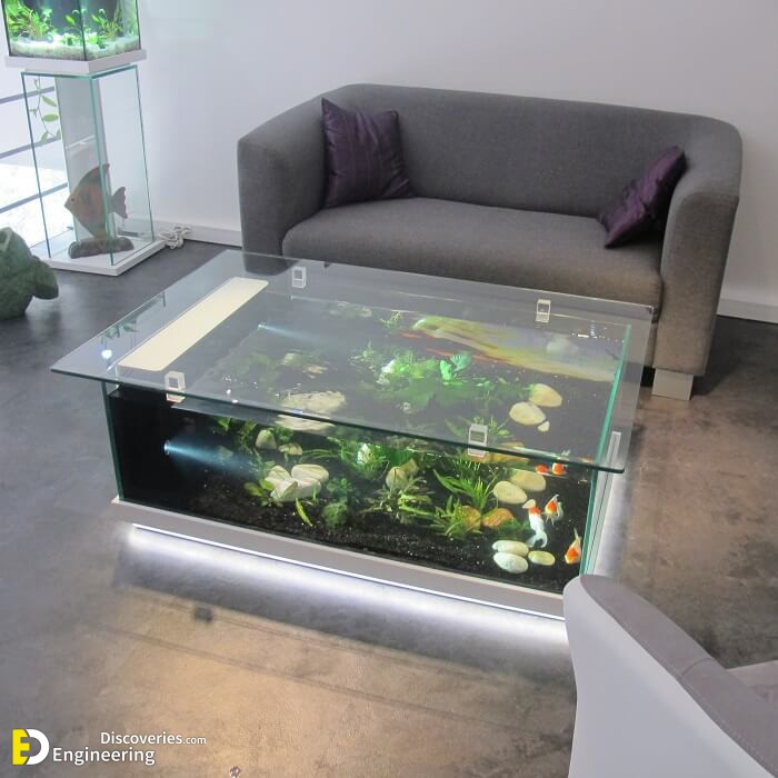 Aquarium coffee best sale table for sale