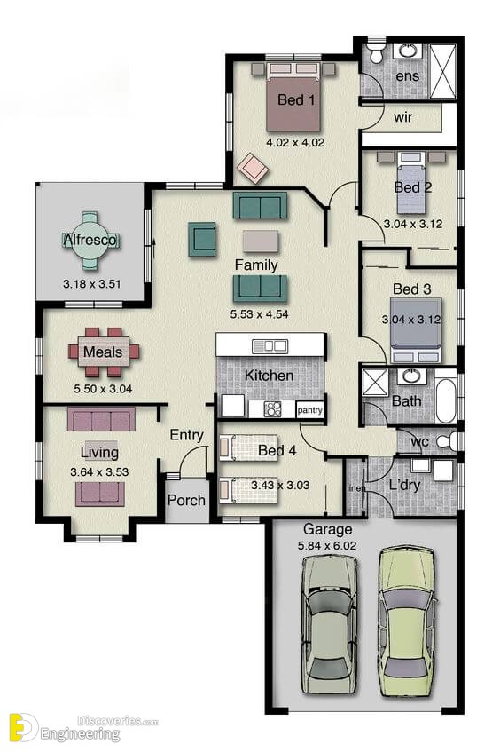 Single-story-home-floor-plan-with-4-bedrooms-2-baths-double-garage-and-220-square-meters.jpg