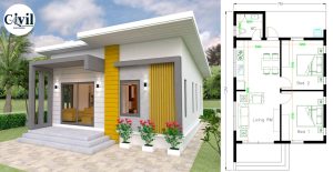 Modern House Design With 2 Bedrooms Full Plans | Engineering Discoveries