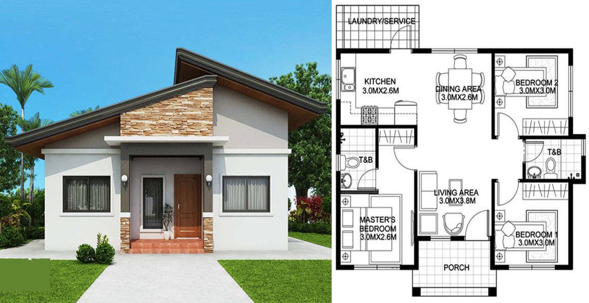 6 Bedrooms Bungalow House Plans