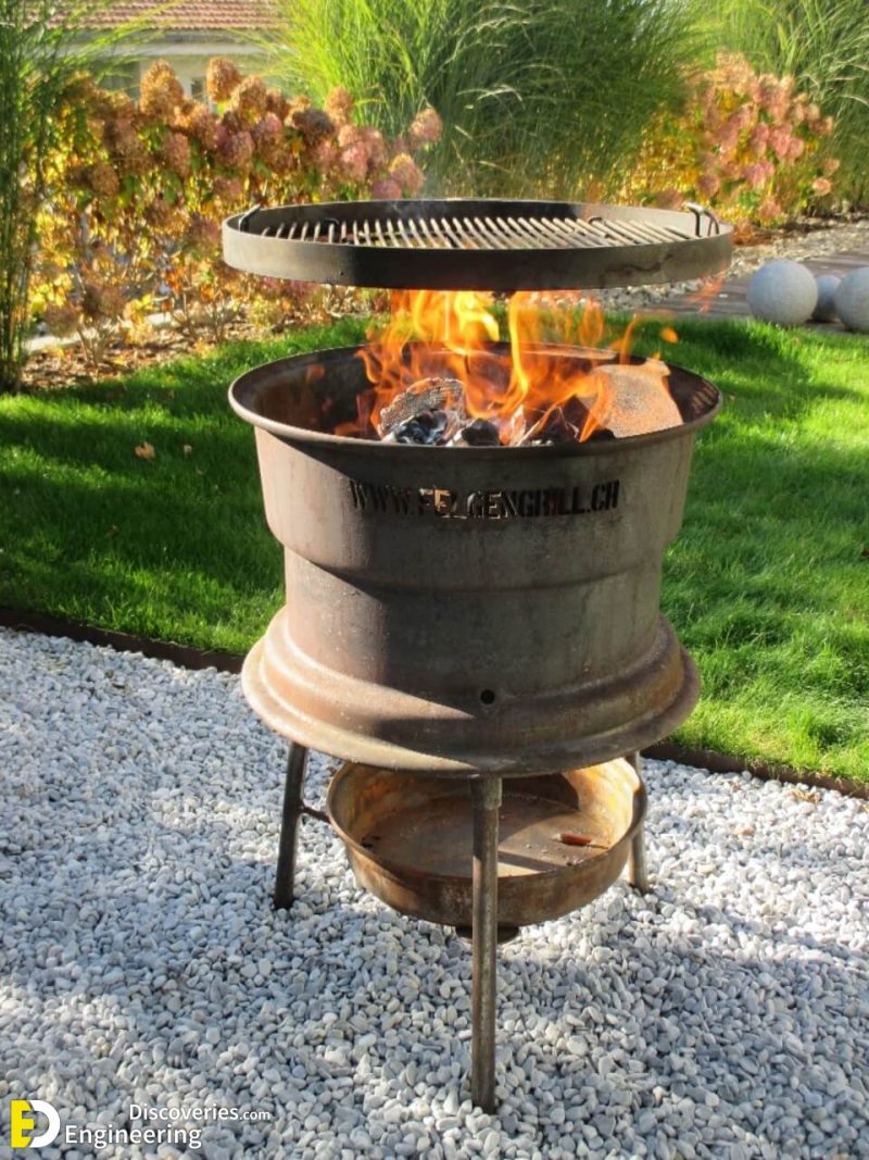 Amazing Wheel Rim Fire Pit Design Ideas Engineering Discoveries