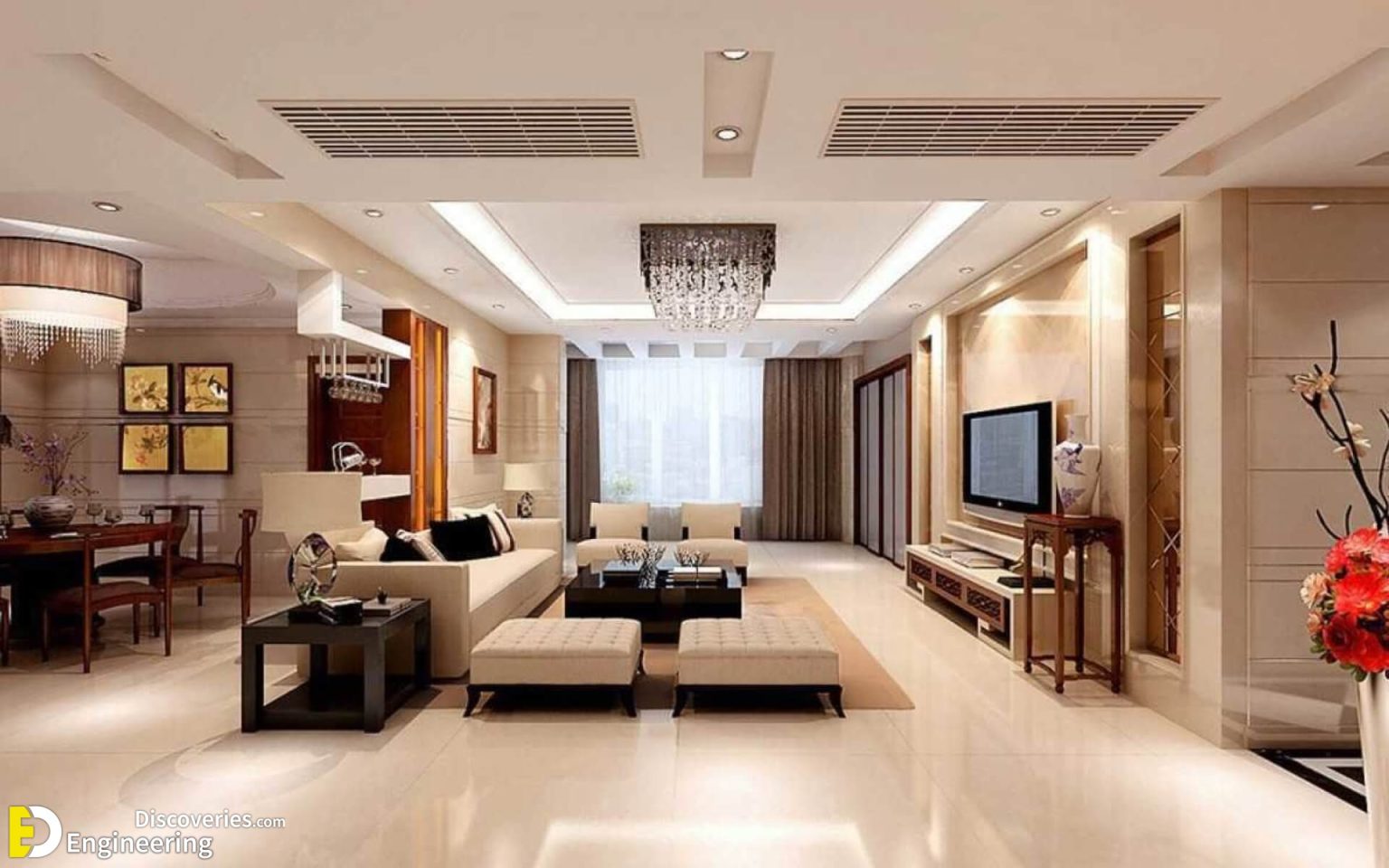 Modern Chinese Inspired Living Room Ideas!! | Engineering Discoveries