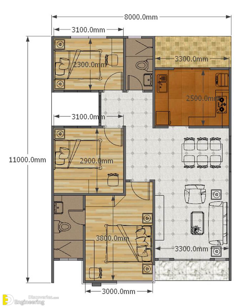 House-Plans-8x11-with-3-Bedrooms-Full-Plans-v466-1.jpg