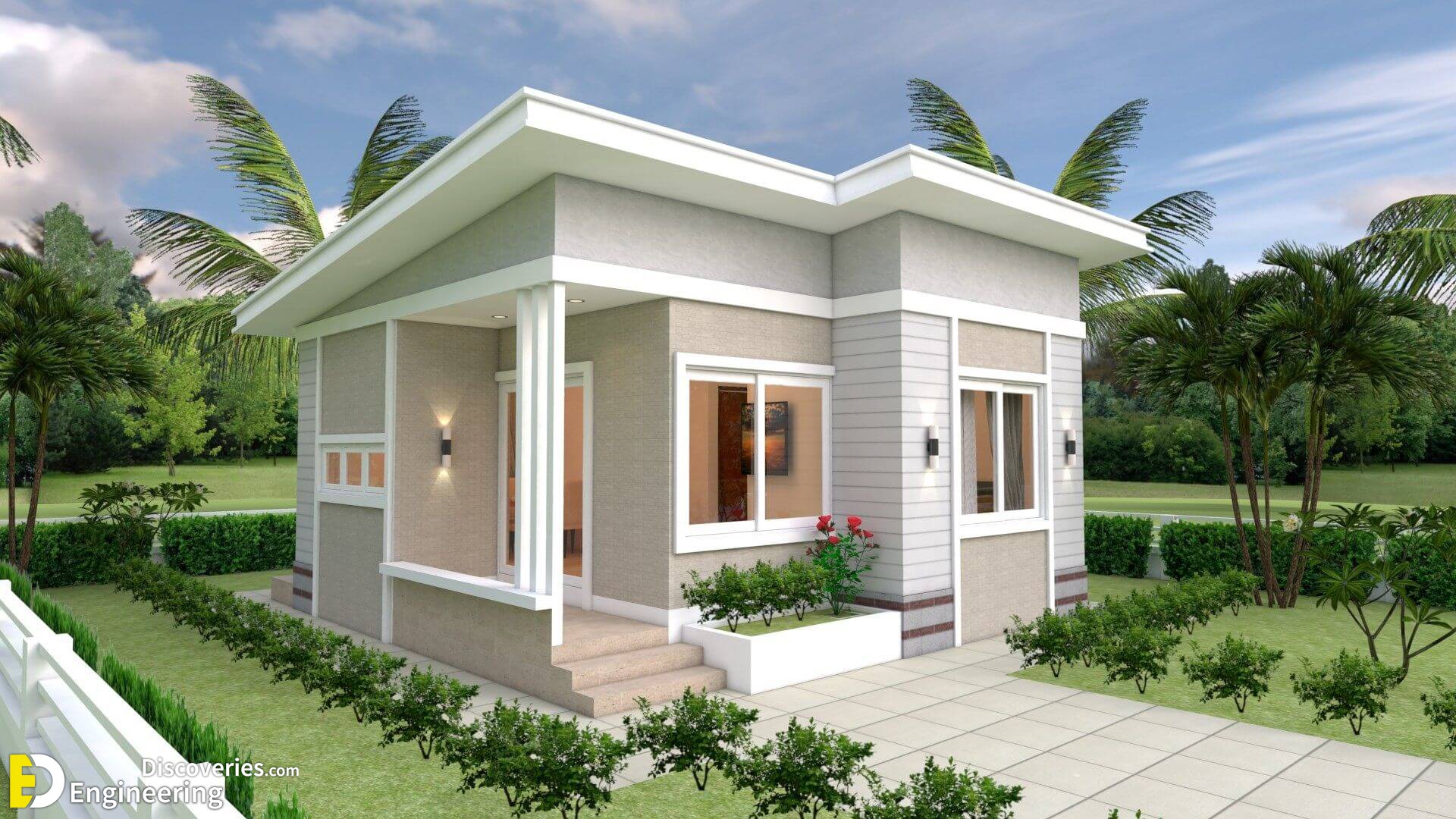 مشاريع تصميم المنزل الحديث البسيط - الاكتشافات الهندسية
