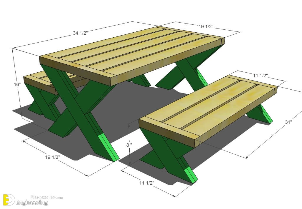 Amazing Picnic Table Ideas, Typical Picnic Table Dimensions