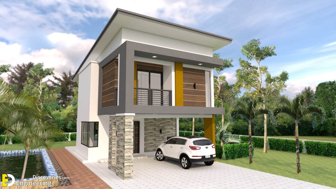 Two Storey House Plan With 3 Bedrooms And 2-Car Garage | Engineering ...