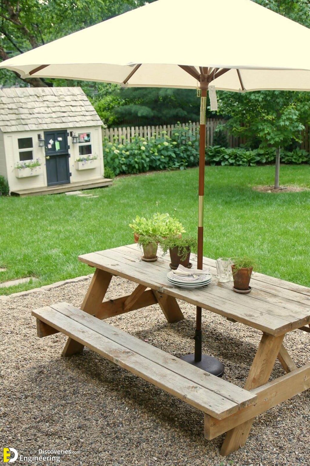 Beautiful Wooden Picnic Table Ideas Engineering Discoveries