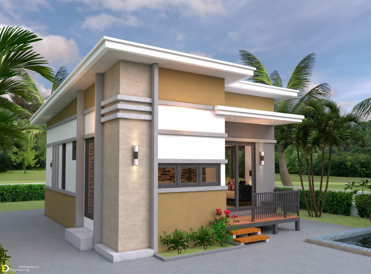 Small House Design Plans 6×8 With 2 Bedrooms | Engineering Discoveries