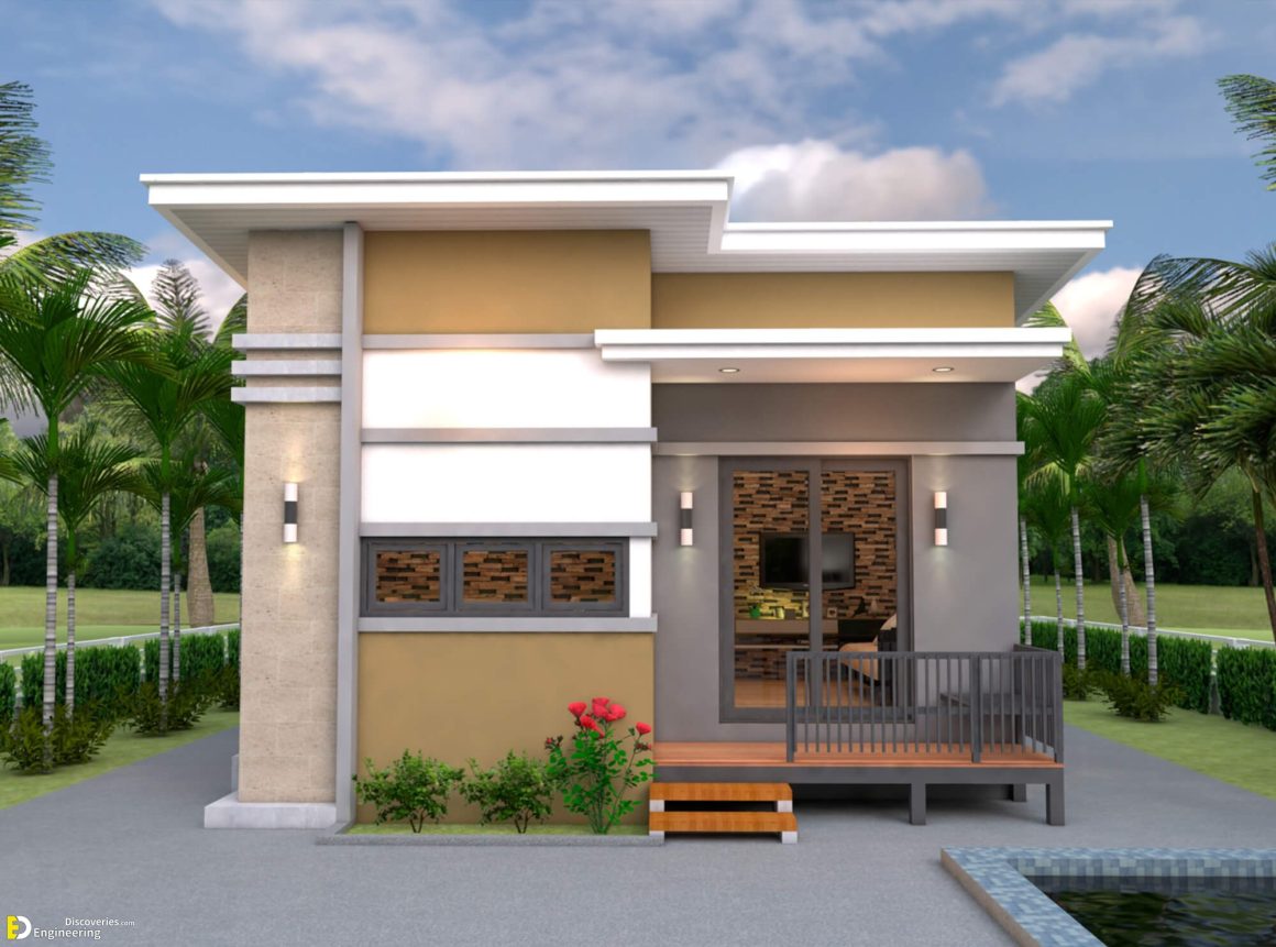 Small House Design Plans 6×8 With 2 Bedrooms | Engineering Discoveries