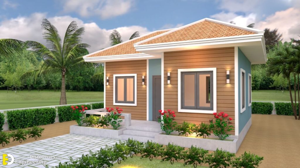 House Plans 7×6 With One Bedroom Hip Roof | Engineering Discoveries