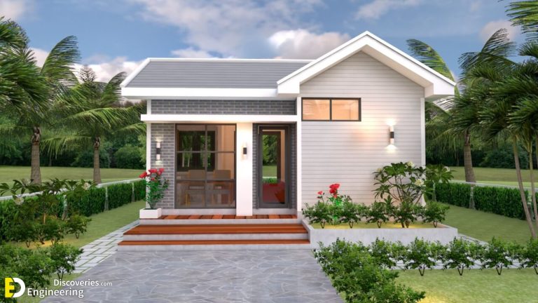 Small House Design Plans 5×7 With One Bedroom Gable Roof | Engineering ...