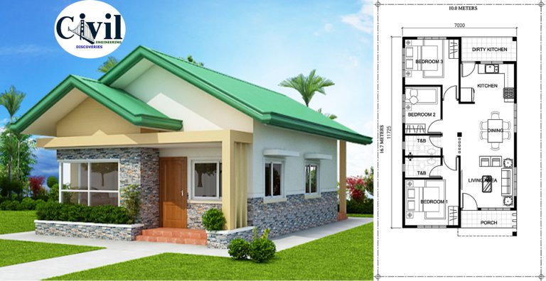 Home Design Plan 10x16m With 3 Bedrooms | Engineering Discoveries