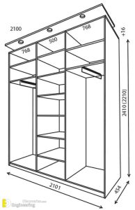 Standard Wardrobe Closet Design Guidelines | Engineering Discoveries