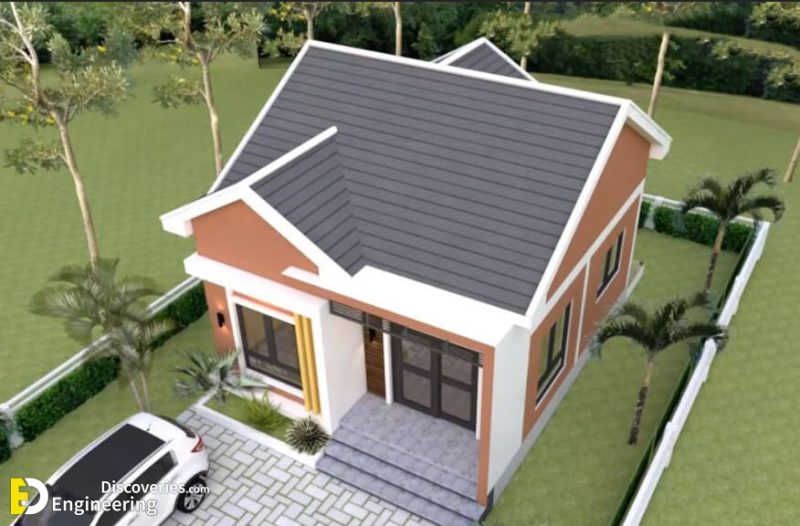 House Design 6.5×8.5 With 2 Bedrooms Shed Roof | Engineering Discoveries