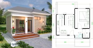 House Design Plans 5×7 With One Bedroom Hip Roof | Engineering Discoveries