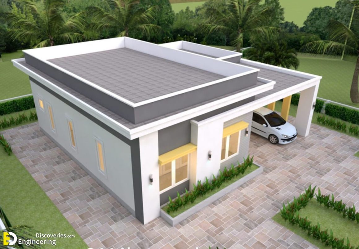House Plans 12×11 With 3 Bedrooms Slap Roof | Engineering Discoveries