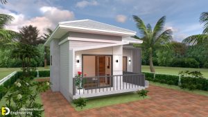 House Design Plans 7.5×11 With 2 Bedrooms Hip Roof | Engineering ...