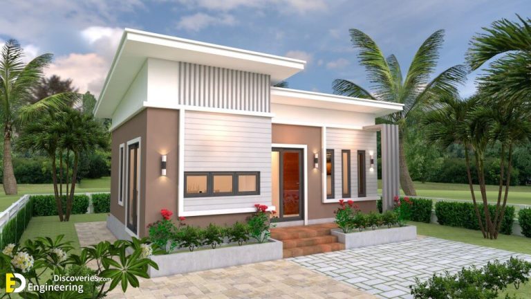 Small House Plans 8×6 With 2 Bedrooms Slope Roof | Engineering Discoveries