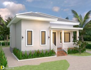 House Plans 9×9 With 2 Bedrooms Hip Roof | Engineering Discoveries